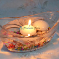 Decorative paraffin wax floating candle
